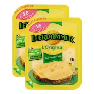Leerdammer Leerdammer Tranches 400g, Lot de 2x16 tranches