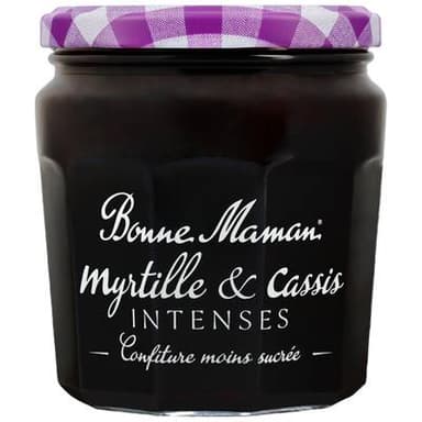 Bonne Maman Confiture intense myrtille cassis, 335g