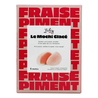 Tiliz Mochi glacé Fraise Piment, 210g