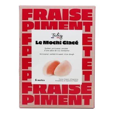 Tiliz Mochi glacés Fraise Piment, 210g