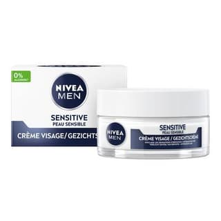 Nivea Men Crème Visage Homme Hydratant Peau Sensible 48h, 50ml