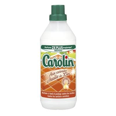Carolin Nettoyant sols Aux Extraits d'Huile de Lin, 1L