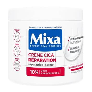 Mixa Lait Corps Réparateur Peaux Sèches et Sensibles, 400ml