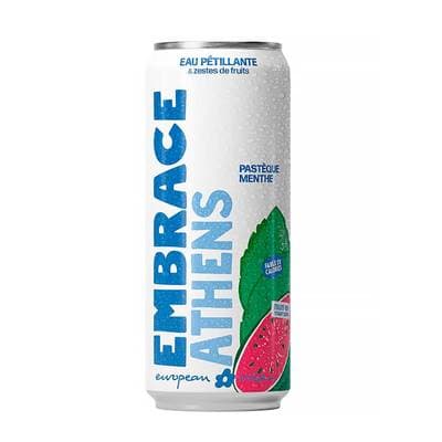 Embrace ATHENS, Boisson Pétillante Pastèque Menthe, 33cl
