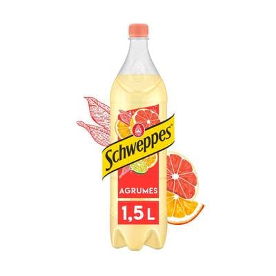 Schweppes Boisson gazeuse saveur agrumes, 1,5L
