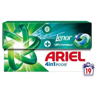 Ariel Lessive capsules Touch Of Lenor Unstoppables, 19 capsules