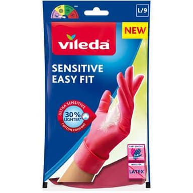 Vileda Gants Sensitive Easy Fit - Taille L
