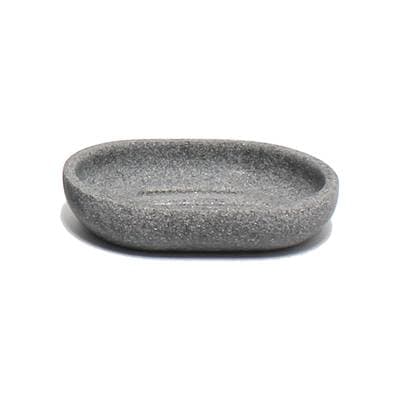 Douceur D Interieur Porte-savon polyresine unie gris, 1 pièce