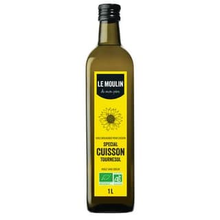 Le Moulin De Mon Père Huile de tournesol bio spéciale cuisson, 1L