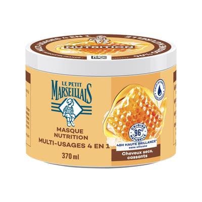 Le Petit Marseillais Masque Capillaire Nutrition Multi-Usages 4-en-1, 370ml