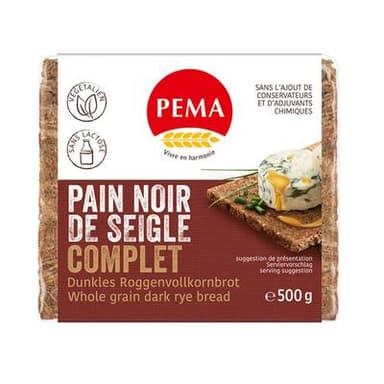 Pema Pain Noir de Seigle Schwarzbrot, 500g