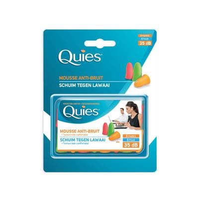 Quies Protection auditive en mousse, 8 paires