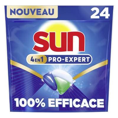 Sun Capsules Lave-vaisselle Pro Expert 4 En, 24 capsules