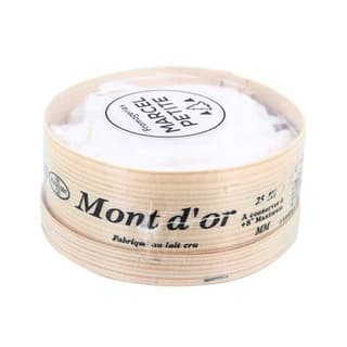 Le Chariot à fromages, Artisan Fromager Mont d'Or Moyen Artisanal Marcel Petite AOP - Lait de vache cru, 4 Parts - 800g
