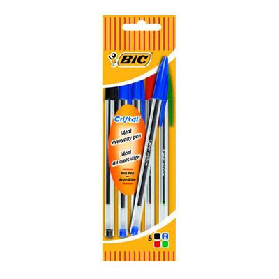 0070330100763 - Bic - Stylos bille cristal couleurs assorties