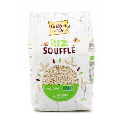 Grillon Or Riz Complet Soufflé BIO, 200g