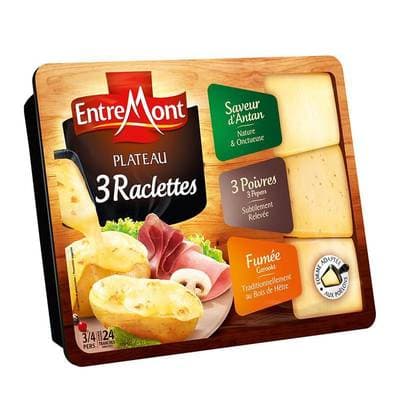 Entremont Raclette triangle 3 saveurs, 600g