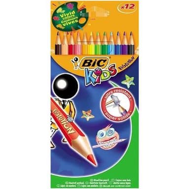Bic Crayons de couleurs Evolution Ecolution, 12  crayons