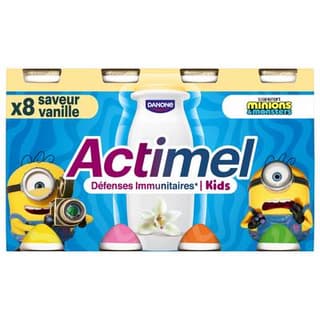 Actimel Yaourt à boire Vanille, 8x100g