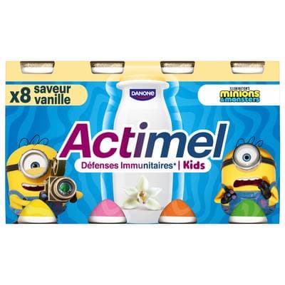 Actimel Yaourt à boire Vanille, 8x100g