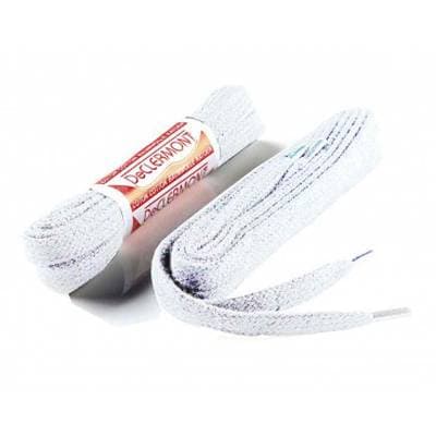 De Clermont Lacets plats blanc, 110 cm 2 paires