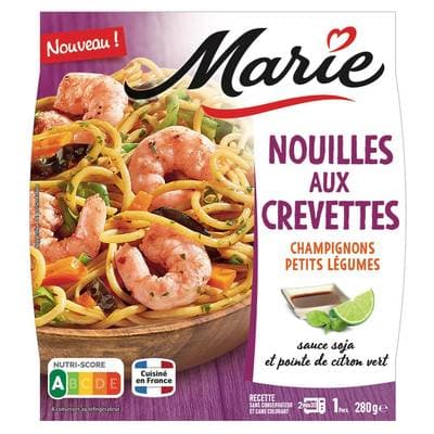 Marie Nouilles aux Crevettes Champignons et Petits Légumes, 280g