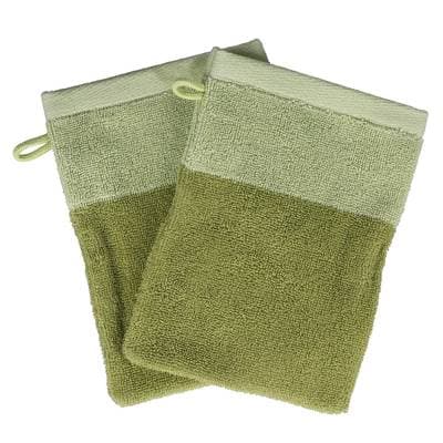 Collection Pixie Gant de toilette 15x21cm pistachio vert, 2 pièces