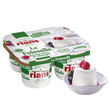 Rians Faisselle Nature, 4x100g