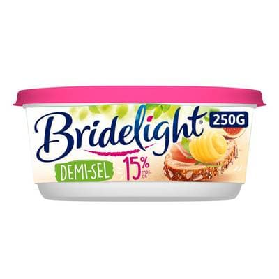 Bridelight Beurre allégé  Demi sel 15%mg, 250g