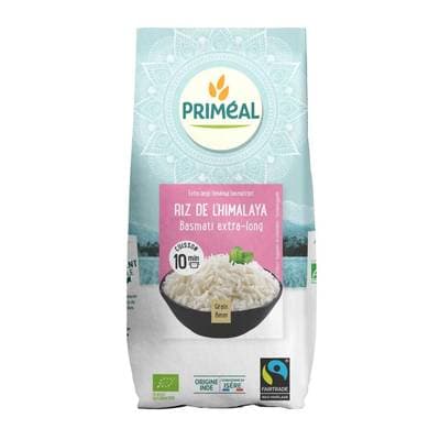 Priméal Riz d'Himalaya Basmati blanc extra long bio Fairetrade, 400g