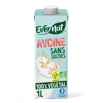 Evernat Boisson Avoine Sans Sucres bio, 1L