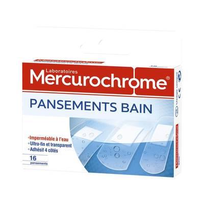 Mercurochrome - Pansements bain 3 tailles