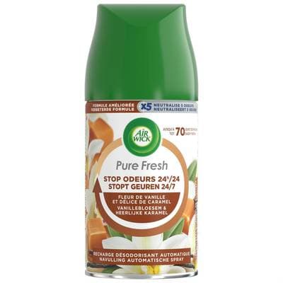 Air Wick Recharge PureFresh Pure Fresh Vanille et Délice de Caramel, 250ml