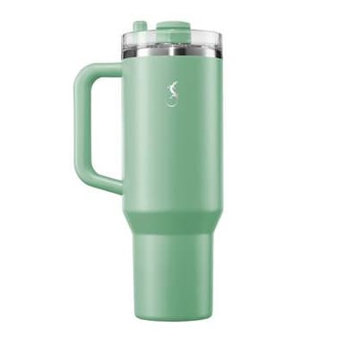 Lurch Gourde isotherme en inox Vert sauge Big Cup, 1,2L