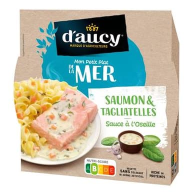 D'aucy Filets de saumon et tagliatelles, 300g