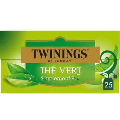 Twinings Thé vert Simplement Pur, 25 sachets