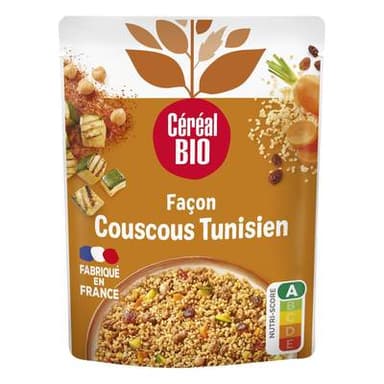 Céréal Bio Boulgour Façon Couscous Tunisien Vegan Bio, 200g