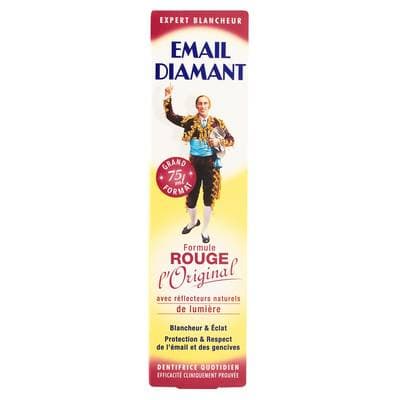 Email diamant Dentifrice formule rouge blancheur et éclat, 75ml