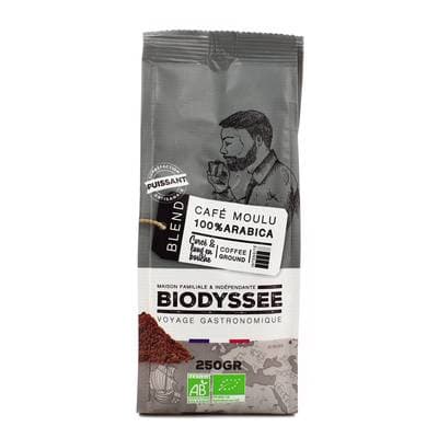 Biodyssée Café moulu corsé bio, 250g