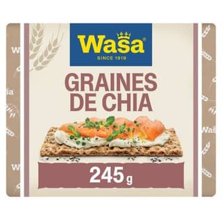 Wasa Tartine Sensation Grain de Chia, 245g