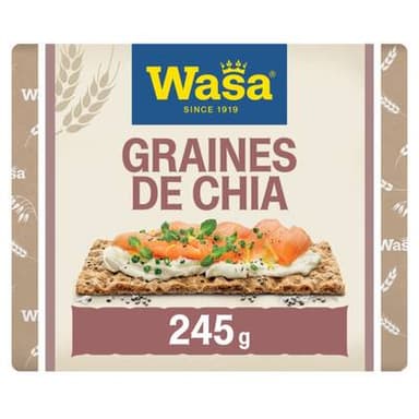 Wasa Tartine Sensation Grain de Chia, 245g