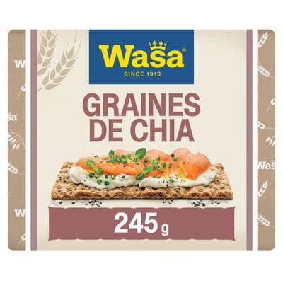 Wasa Tartine Sensation Grain de Chia, 245g