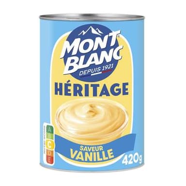 Mont Blanc Crème dessert Héritage saveur vanille, 420g