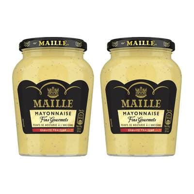 Maille Mayonnaise fins gourmets, Lot de 2x320g