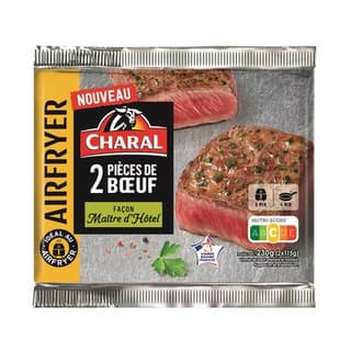Charal Pièce de Boeuf façon Maitre d'Hotel, 2x115g