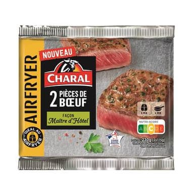 Charal Pièce de Boeuf façon Maitre d'Hotel, 2x115g