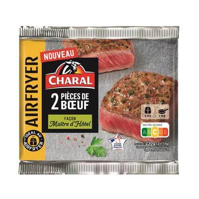 Charal Pièce de Boeuf façon Maitre d'Hotel, 2x115g