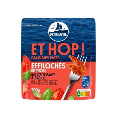 Petit Navire Effiloché de Thon à la Sauce Tomate, 130g