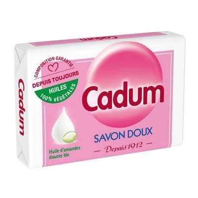 Cadum Savon solide Amande douces bio, 100G