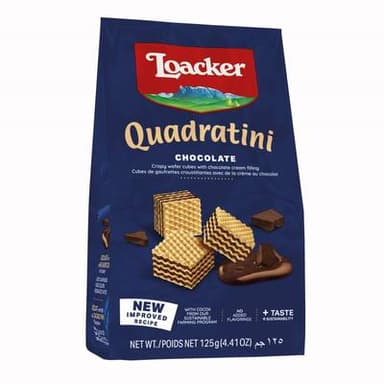Loacker Quadratini chocolat, 125g